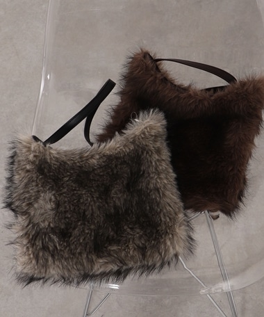 ファーワンショルダーバッグ