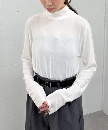 シアー天竺ハイネック　ＴＯＰＳ