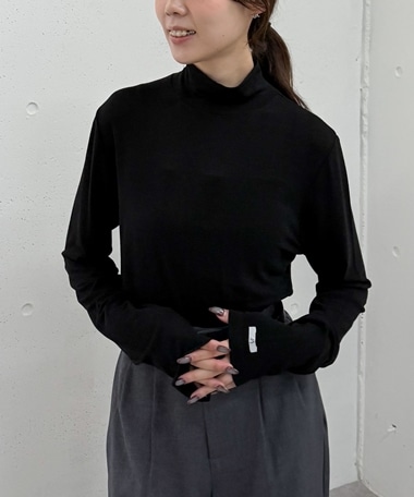 シアー天竺ハイネック　ＴＯＰＳ