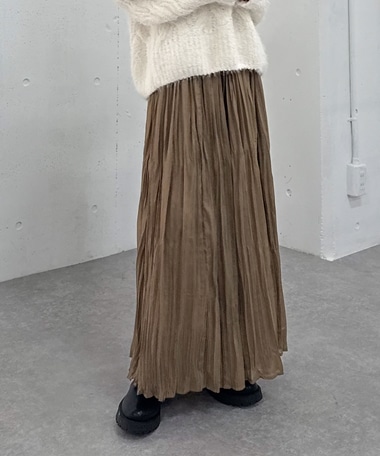 ランダムプリーツスカート