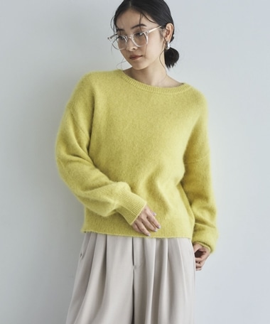 【ラクーンＭＩＸ】ファーニットボートネックプルオーバー