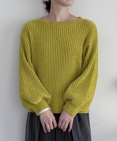 ラメモールヤーンニット