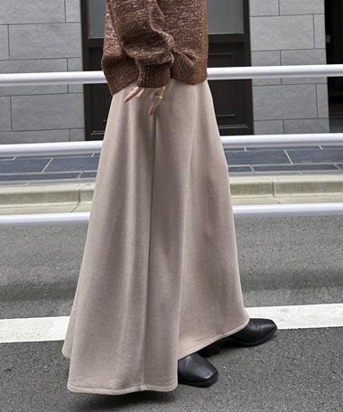 両面起毛ナロースカート