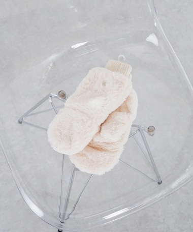 もこもこミトン手袋