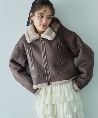 ムートンライダースジャケット／