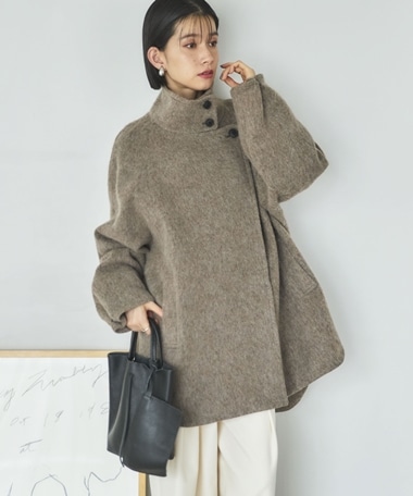 シャギースタンドオーバーコート