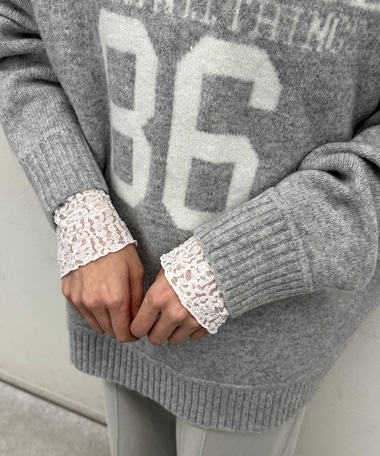 袖レースラウンドロンＴｅｅ