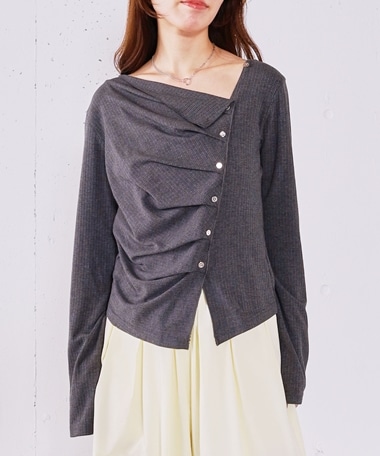 ２ｗａｙアシメボタンカットＴＯＰＳ／