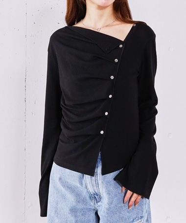 ２ｗａｙアシメボタンカットＴＯＰＳ／
