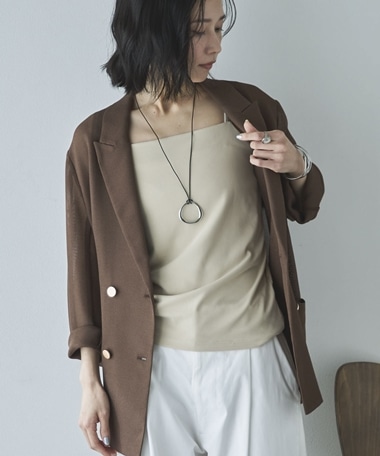 フロントダブルキャミソール