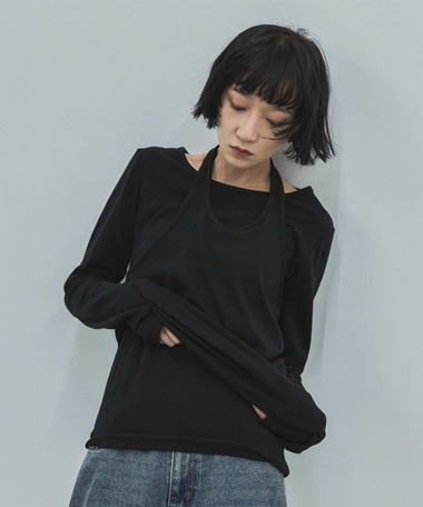 ホルターレイヤードセットロンTee