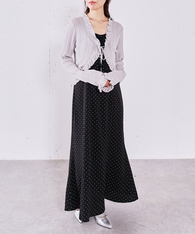 ドットキャミワンピース