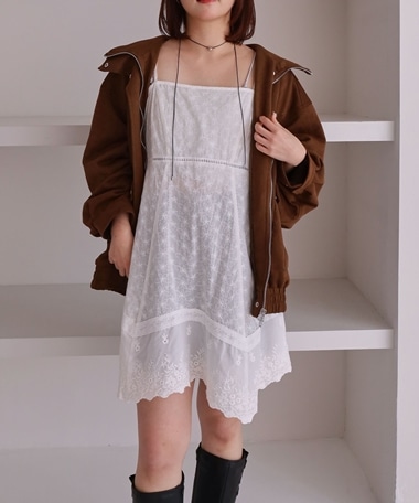 イレヘムスカラップミニキャミワンピース