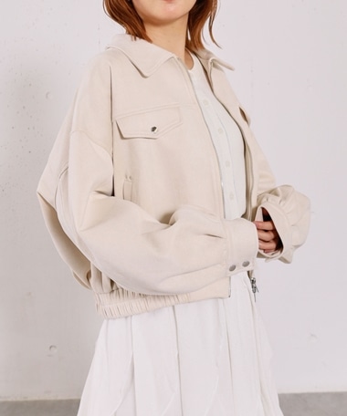 スウェードブルゾン