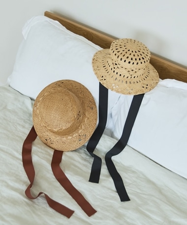 雑材リボン付きハット