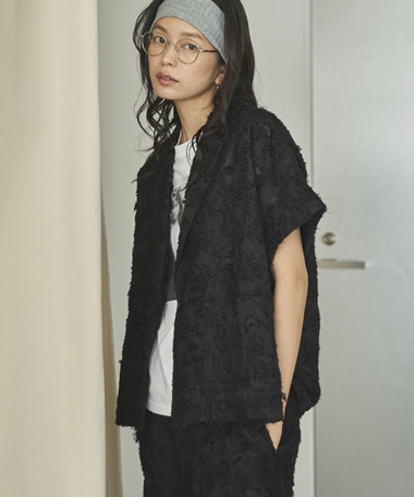 【EC限定】ボタニカルカットジャガードジャケット