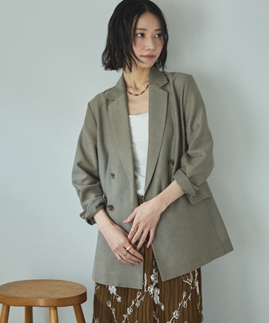 シアーテーラードジャケット