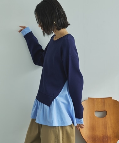 レイヤード風ニット