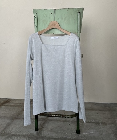 ラメスクエアネックロンＴｅｅ