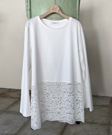 裾レースロンTee