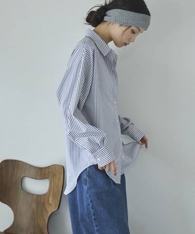 ベーシックストライプシャツ