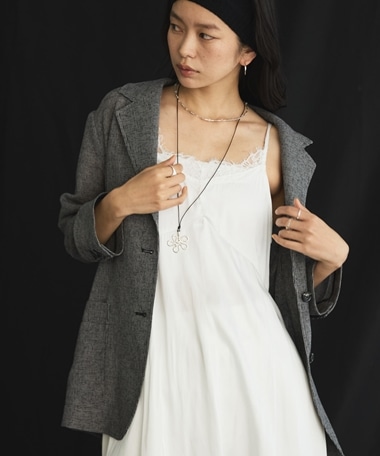 ヴィンテージサテンレースキャミ