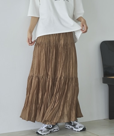 ワッシャーシアーティアードスカート