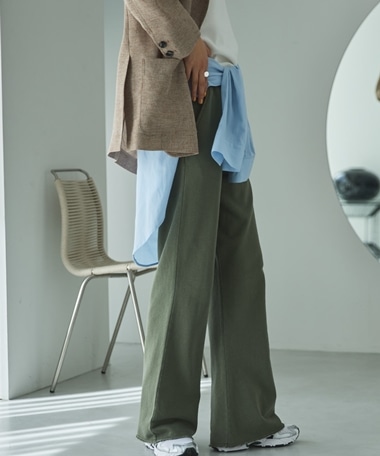 【EC限定】ピグメント裏毛フレアパンツ