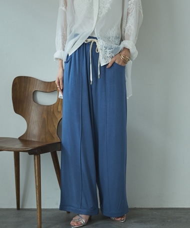 とろみ裏毛イージーパンツ