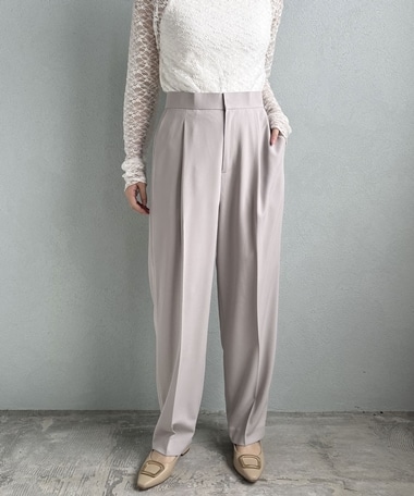 【セットアップ対応】ストレッチセンタープレスパンツ