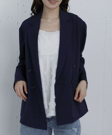 ウォッシャブル麻調テーラードＪＫ