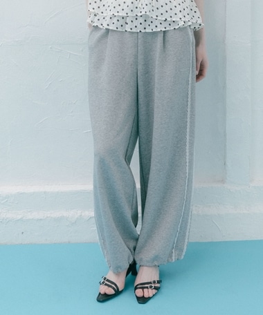 接触冷感サイドレーススウェットＰＴ