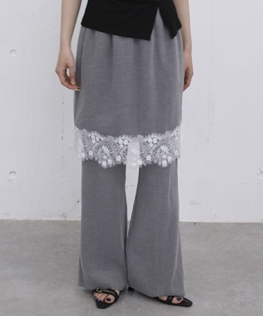 レースヘムミディＳＫ×イージーＰＴ　ＳＥＴ