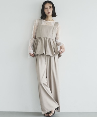 【接触冷感／イージーケア】バールンキャミセットアップ