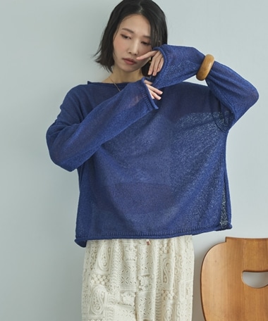 【EC限定】ペーパーヤーンルーズプルオーバー