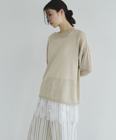 【EC限定】ペーパーヤーンルーズプルオーバー
