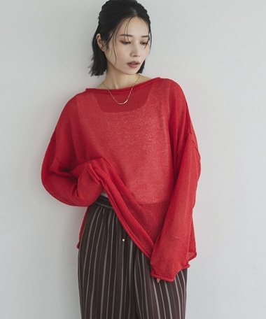 【EC限定】ペーパーヤーンルーズプルオーバー