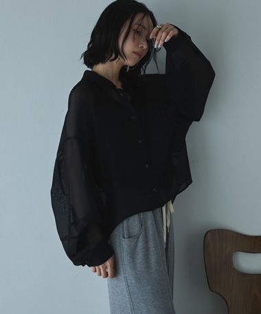 メッシュドルマンシャツ