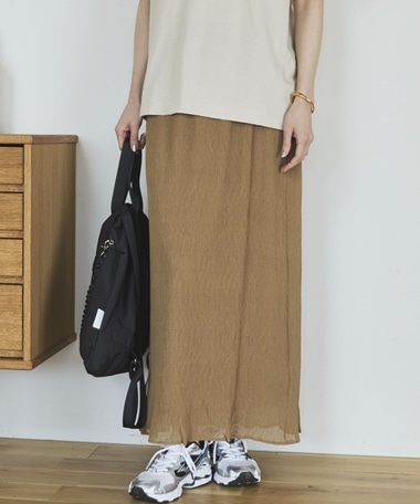 シアー楊柳タイトスカート