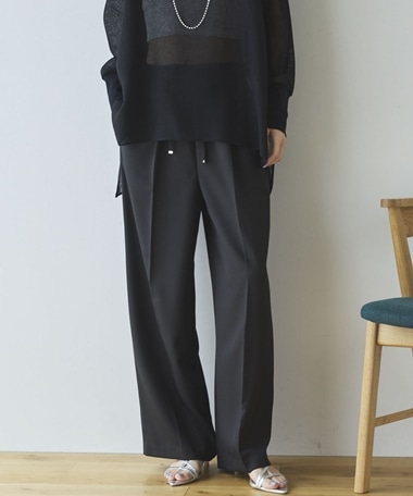 ウォッシャブルセンタープレスパンツ