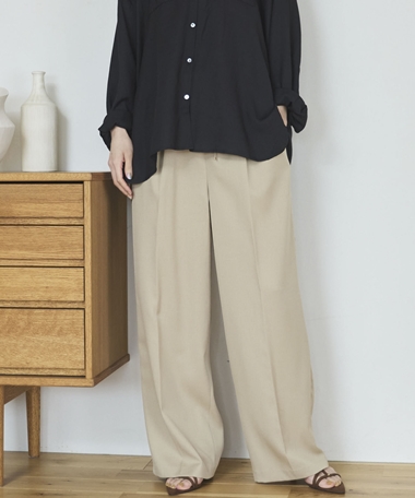 ウォッシャブルセンタープレスパンツ