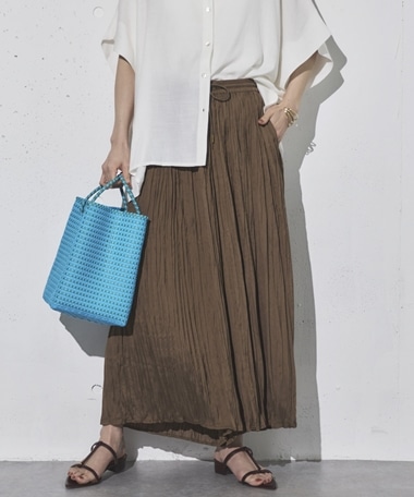 割繊ワッシャーパンツ／