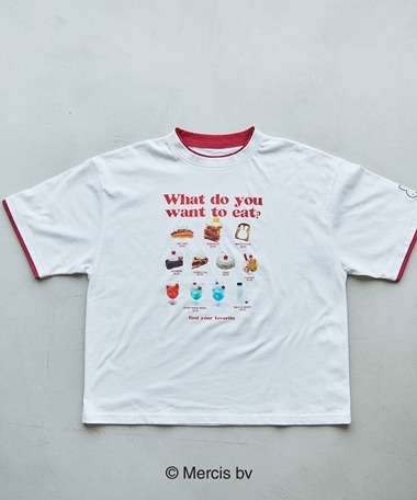 miffyフロントプリントレイヤードTee