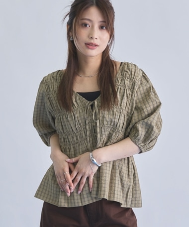 チェック２ｗａｙシャーリングＢＬ