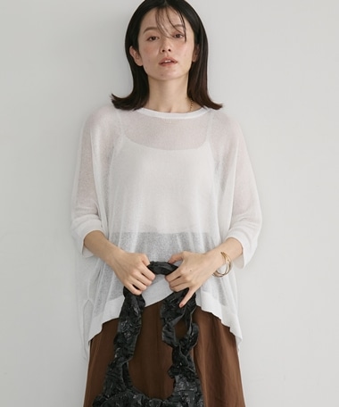 【26AW EC先行予約】ストローヤーンドルマンニット