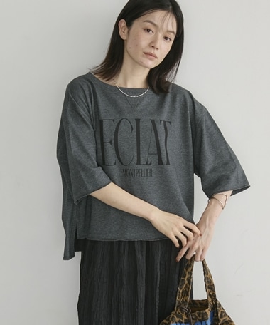 ＥＣＬＡＴミニ裏毛ハーフスリーブプルオーバー
