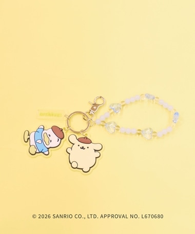 ポムポムプリン×あひるのペックルシリコンチャーム