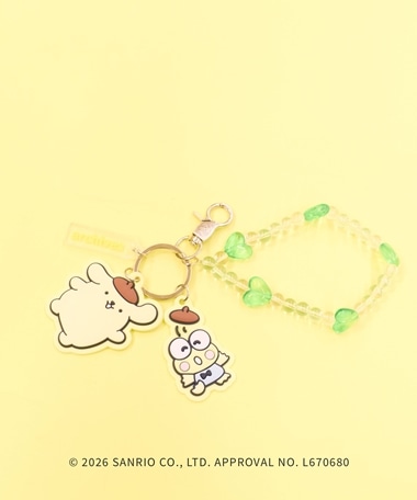 ポムポムプリン×けろけろけろっぴシリコンチャーム