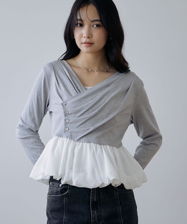 【ＯＮかわ】タックドレープバルーンドッキングＴＯＰＳ