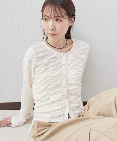 シャーリングドロストカットＴＯＰＳ